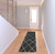2' X 8' Charcoal And Grey Geometric Shag Power Loom Stain Resistant Runner Rug Polypropylene