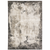 3' X 5' Grey Ivory Charcoal Tan Black And Beige Abstract Power Loom Stain Resistant Area Rug