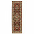 2' X 6' Red Ivory Orange And Blue Oriental Power Loom Stain Resistant Runner Rug With Fringe