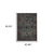 5' X 7' Blue and Purple Oriental Power Loom Area Rug