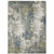 Homeroots Home Decor 5' x 8' Abstract Area Rug, Blue Grey Green and Beige, Stain Resistant