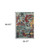 Homeroots Home Decor 3' x 5' Abstract Area Rug, Blue and Red, Power Loom Stain Resistant