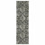 Homeroots Home Decor 2' x 8' Oriental Power Loom Stain Resistant Runner Rug, Ivory Charcoal Grey Blue Rust Gold and Brown