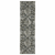2' X 8' Ivory Charcoal Grey Blue Rust Gold And Brown Oriental Power Loom Stain Resistant Runner Rug