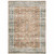5' X 7' Rust Blue Ivory And Gold Oriental Printed Stain Resistant Non Skid Area Rug - 606114618485