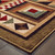 Homeroots Home Decor 5' x 7' Brown and Red Ikat Patchwork Area Rug