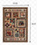 Homeroots Home Decor 5' x 7' Brown and Red Ikat Patchwork Area Rug