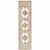 Homeroots Home Decor 2' X 8' Oriental Runner Rug, Beige and Ivory, Power Loom Stain Resistant