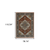 7' X 10' Red And Blue Oriental Area Rug With Fringe
