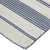5' X 8' Blue And Ivory Striped Dhurrie Hand Woven Stain Resistant Area Rug - 606114110347
