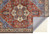 9' X 12' Blue And Orange Floral Medallion Area Rug