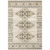 7' X 9' Gray And Ivory Southwestern Area Rug