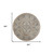 8' Beige And Ivory Oriental Distressed Round Rug