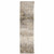 2' X 8' Beige Grey Ivory Tan And Brown Abstract Power Loom Stain Resistant Runner Rug Polyester Home Accent