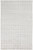 10' X 14' White And Silver Striped Hand Woven Area Rug