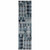 Homeroots Home Decor 2' X 8' Blue Geometric Power Loom Stain Resistant Runner Rug