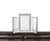 22" Mirrored & Faux Diamonds Accent Mirror