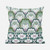 26x26 Green Pink Blown Seam Broadcloth Floral Throw Pillow