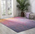 Homeroots Home Decor 8’ x 10’ Rainbow Abstract Striations Area Rug, Multicolor, Polypropylene