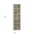 8' Gray And Ivory Abstract Runner Rug