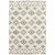 Homeroots Home Decor 5' x 8' Geometric Shag Power Loom Stain Resistant Area Rug, Ivory and Brown