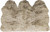 3' x 5' Taupe Natural Sheepskin Area Rug - 4512822863405