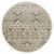 6’ Round Cream Modern Geometric Area Rug - 808230063297