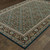 Homeroots 8' x 11' Oriental Area Rug, Navy Blue Green Red Ivory Yellow, Power Loom Stain Resistant