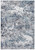 Homeroots Home Decor 6’ x 9’ Gray Blue Abstract Galaxy Area Rug, Gray Blue, 108 x 72 Inches