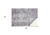5' X 8' Blue And Gray Floral Medallion Area Rug