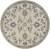Homeroots Home Decor 5' Round Beige and Blue Filigree Area Rug