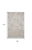 7' X 10' Tan Silver And Gray Quatrefoil Area Rug