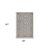 5' X 8' Blue and Tan Traditional Area Rug