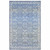 Homeroots Home Decor 5' X 7' Blue And Grey Oriental Power Loom Stain Resistant Area Rug