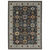 7' X 10' Blue And Ivory Oriental Area Rug With Fringe