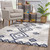 Homeroots Home Decor 8' x 11' Gray and Navy Boho Chic Area Rug
