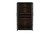 80" Dark Gray Distressed Solid Wood Bar Cabinet With Two Doors
