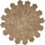 Homeroots Home Decor Dazzling Concentric Natural Boutique Jute Rug