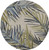 8'x10' Ivory Hand Tufted Tropical Palms Indoor Area Rug