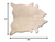 Homeroots Decor Natural Cowhide Area Rug, 72" x 84", Natural