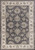 5' X 8' Gray And Ivory Floral Medallion Area Rug