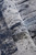 8' Blue Gray And White Abstract Stain Resistant Runner Rug