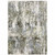 Homeroots Home Decor 8' X 11' Abstract Area Rug, Grey Beige and Tan, Power Loom Stain Resistant