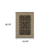 5' X 8' Black And Ivory Oriental Power Loom Stain Resistant Area Rug