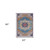5' x 8' Blue and Orange Medallion Power Loom Area Rug