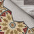 Homeroots Home Decor 6' Round Red Decorative Petaled Edge Area Rug