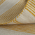 5' X 8' Yellow And Ivory Striped Dhurrie Hand Woven Stain Resistant Area Rug