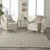 Homeroots Home Decor Indoor Outdoor Area Rug, Natural and Gray, 8’ x 11’