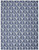 Homeroots Home Decor 9' x 12' Blue Floral Stain Resistant Non Skid Area Rug
