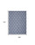 Homeroots Home Decor 9' x 12' Blue Floral Stain Resistant Non Skid Area Rug